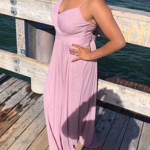 Light pink/purple bridesmaid dress